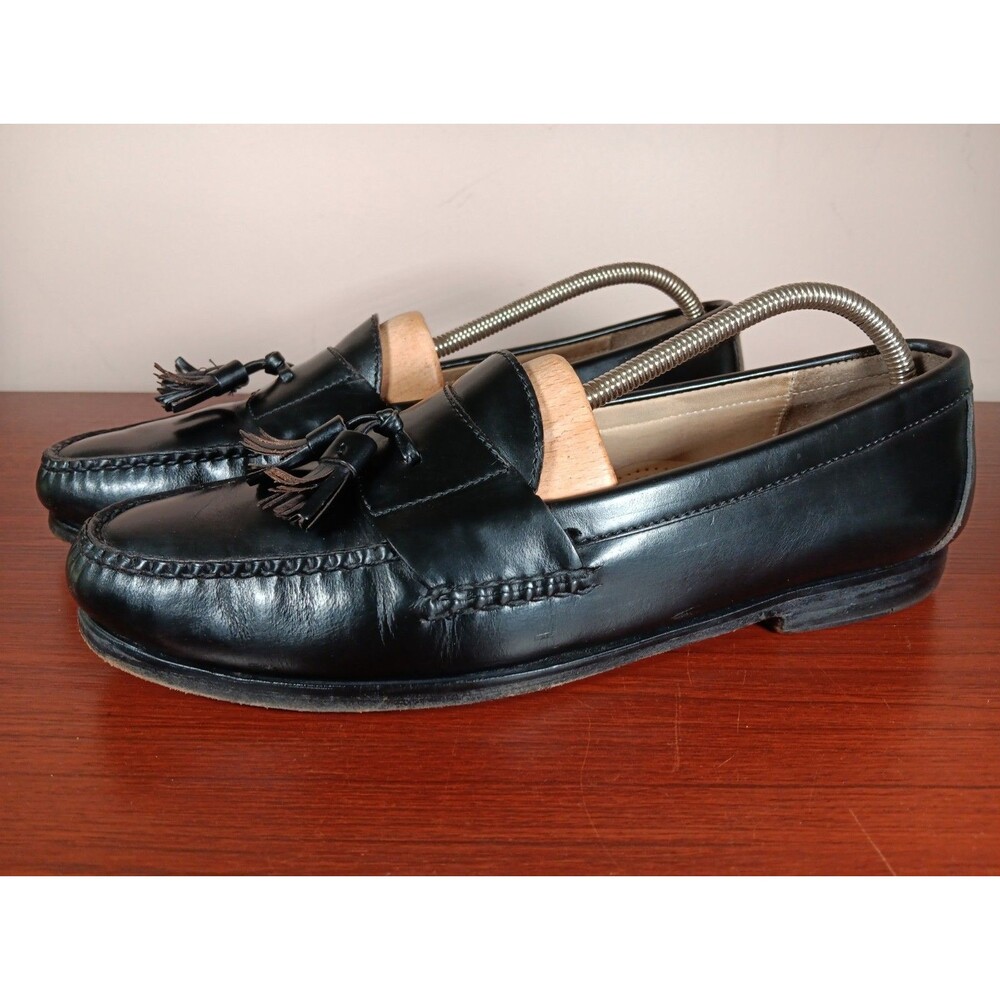 Cole Haan Pinch Tassel Penny Loafer 11.5C Black Leather Preppy Made In Mexico